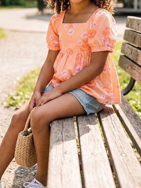 Joie Square Neck Floral Top